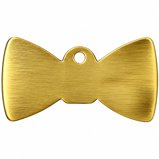 Brass Antique Bow Shape Tag