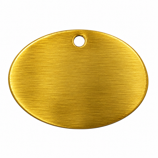 Brass Antique Oval Shape Tag