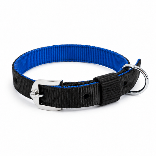 Kennel Two-Color Soft Nylon Dog Collar – All Sizes