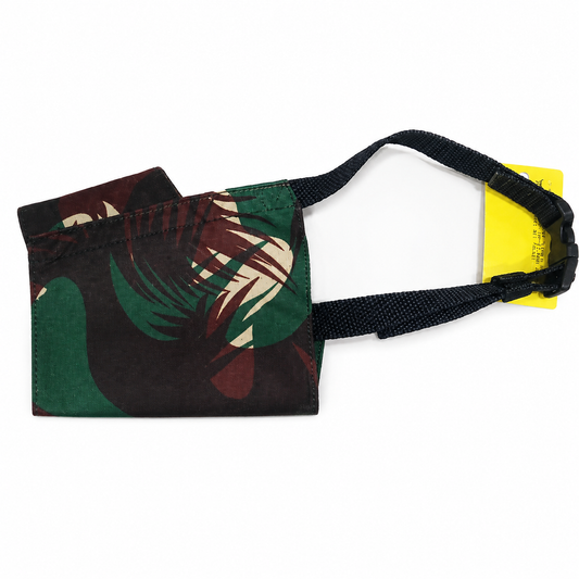 Nylon Dog Muzzle – Adjustable Army-Print, 6 Sizes | Kennel