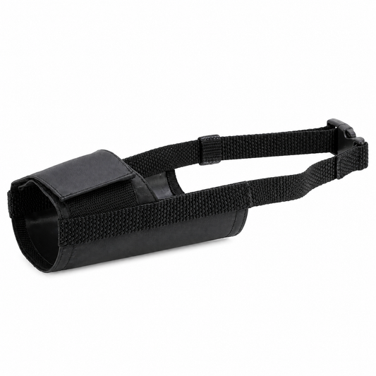 Adjustable Nylon Dog Muzzle – Soft, Secure Fit