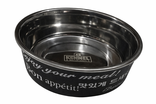 Kennel Elite Series Stainless Steel Printed Pet Feeding Bowl