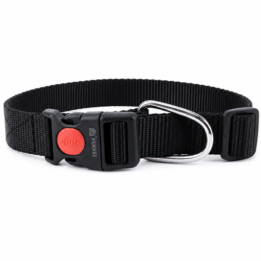 Soft Nylon Dog Collar with Click Lock Buckle | Kennel
