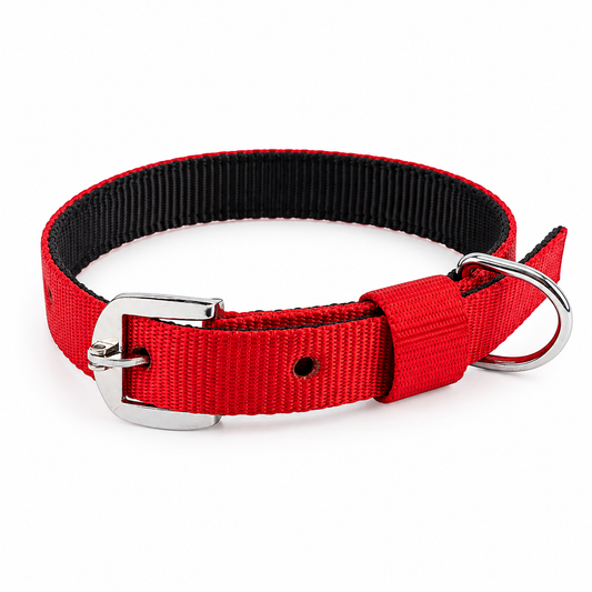 Kennel Two-Color Soft Nylon Dog Collar – All Sizes