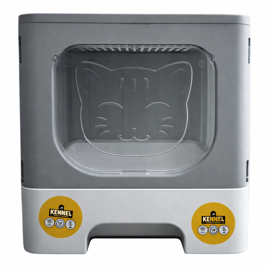 Kennel Enclosed Cat Litter Box