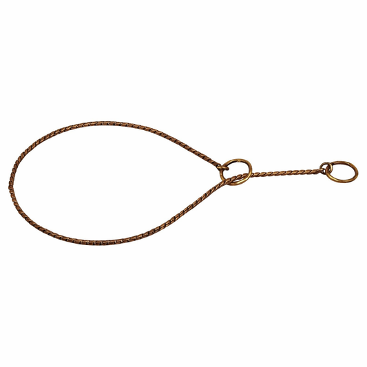 Kennel Bronze Snake Chain Collar – Smooth Slip Collar for Training & Control