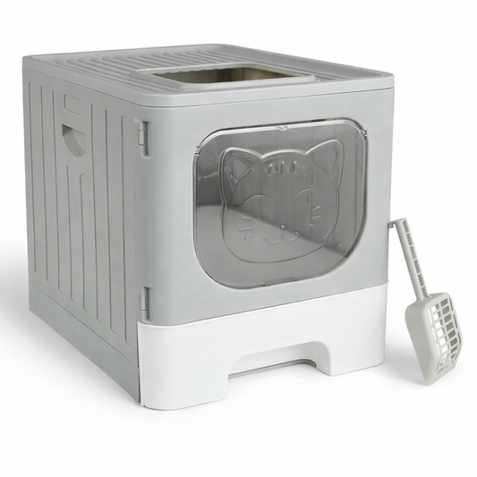 Kennel Enclosed Cat Litter Box