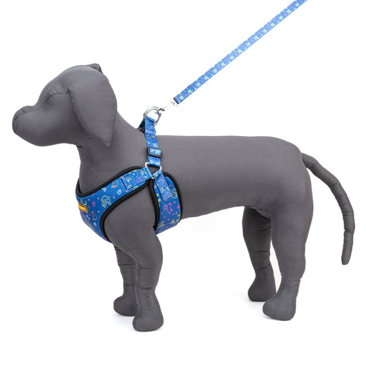 Kennel Blue Bash Step-In Dog Harness | Printed