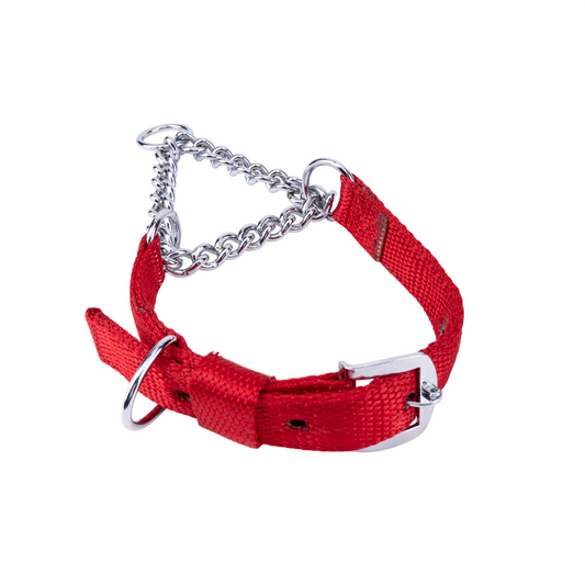 Kennel Premium Nylon Chain Martingale Collar – Adjustable Training Collar