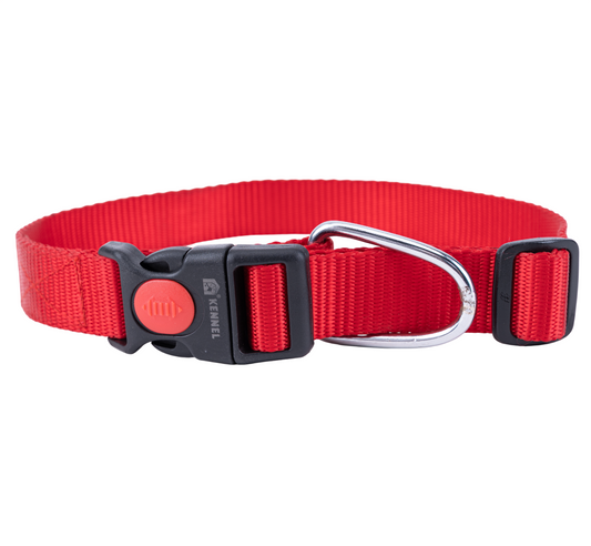 Kennel Soft Nylon Adjustable Click Lock Collar – Lightweight, Durable & Secure Dog Collar