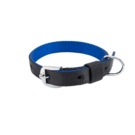 Kennel Soft Two-Color Nylon Dog Collar – Lightweight Adjustable Collar