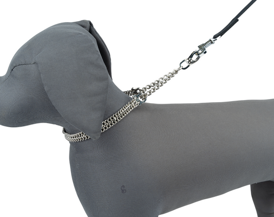 Kennel M.S. Semi Chain Collar – Durable Metal Training Collar for Dogs