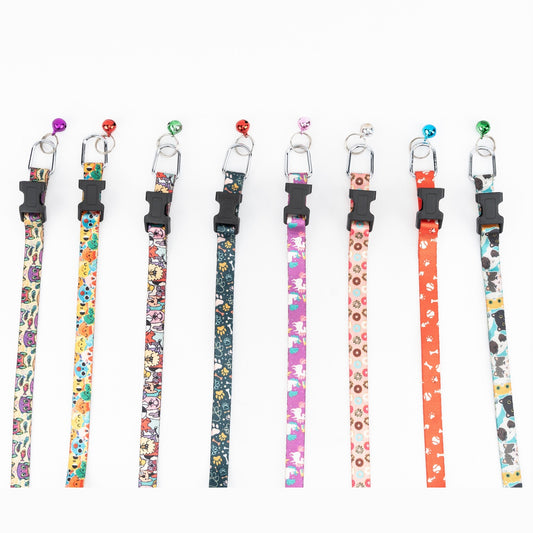 Printed Puppy & Cat Collar – Pink Donuts