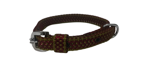 Kennel Nylon Dotzy Dog Collar 1/2 Inch – Lightweight Adjustable Nylon Collar (Assorted Colors)