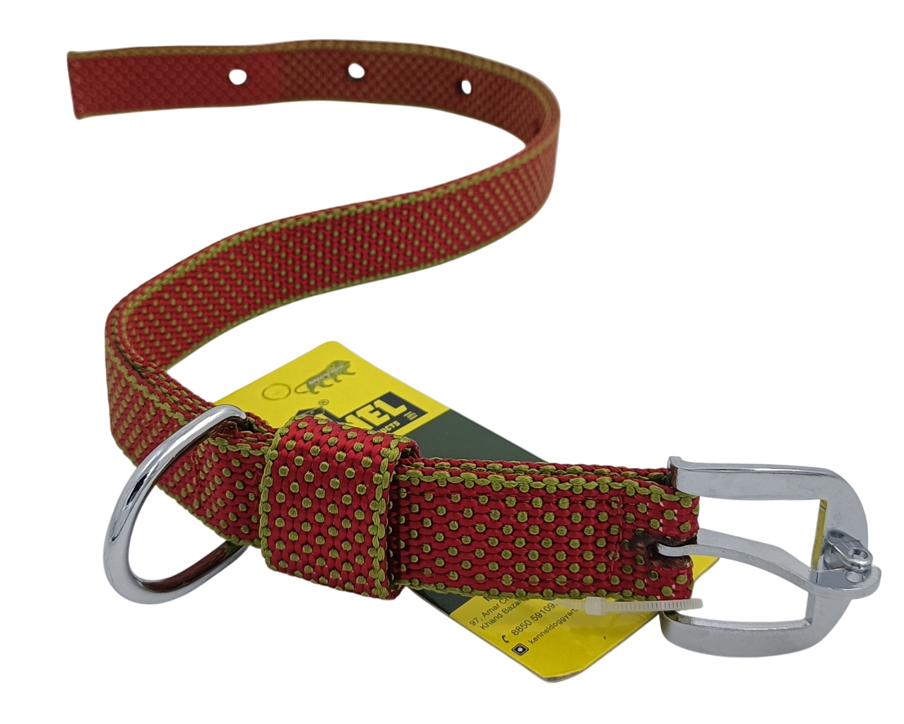 Kennel Nylon Dotzy Dog Collar – Lightweight Adjustable Nylon Collar (Assorted Colors) - Kennel 