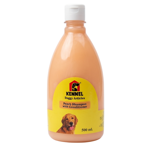 Kennel Peach Shampoo with Conditioner – Gentle Cleansing & Coat Softening for Dogs (500ml)