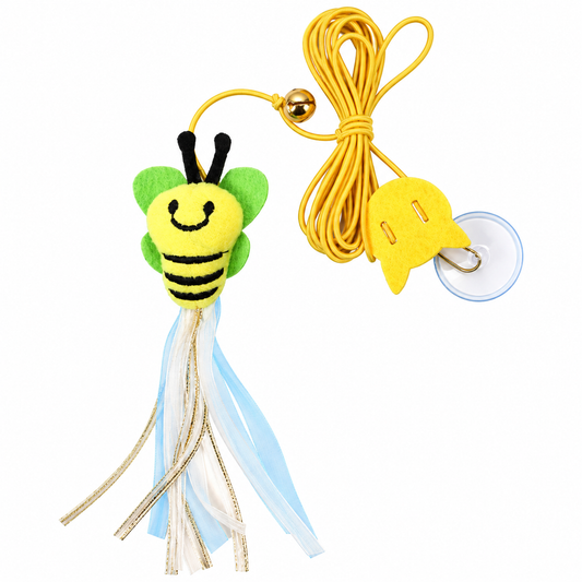 Hanging Bouncy Elastic Rope Cat Toy