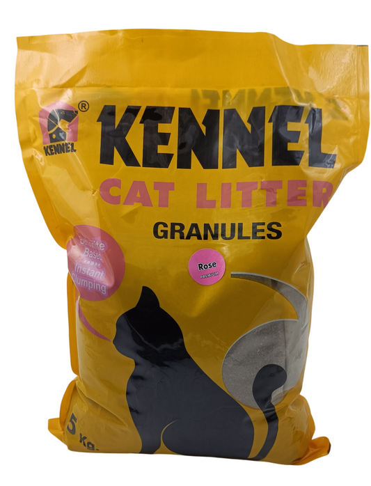 Kennel Granules Scented Cat Litter 5kg – Bentonite-Based Instant Clumping Litter for Cats (Lemon, Lavender, Rose)