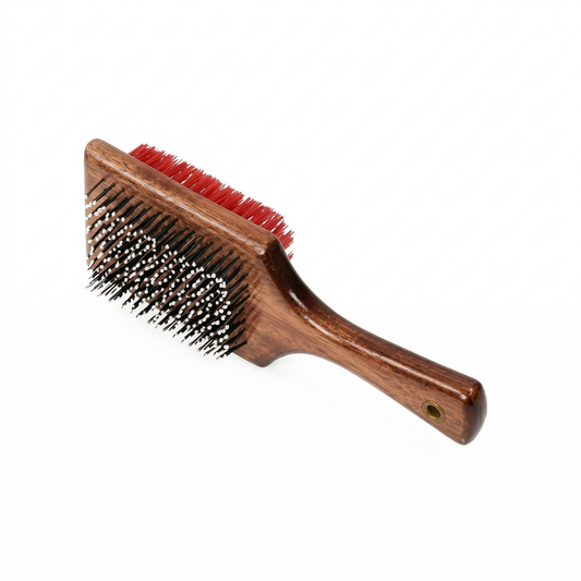 Kennel Premium Square Brush for Dogs & Cats – Wooden Handle Grooming Brush