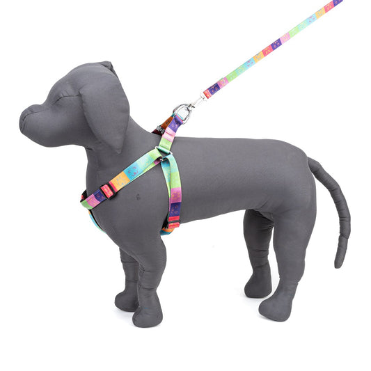 Multi Memes Printed Padded Click Lock Adjustable Harness