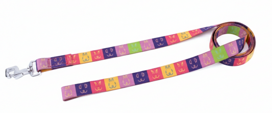 Kennel Multi Memes Print Nylon Dog Leash