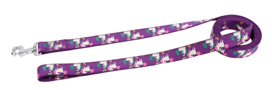 Kennel Purple Unicorns Print Nylon Dog Leash