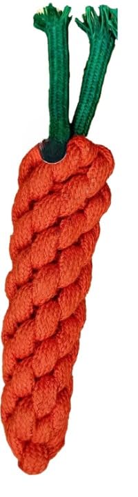 Kennel Rope Chew Toy for Dogs – Durable Cotton Rope Toy (Carrot & Sleeper Designs)