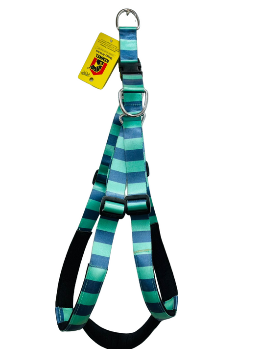 Kennel Adjustable Printed Padded Dog Harness with Click Buckle – 1.25 Inch Nylon Harness for Dogs (Assorted Prints)