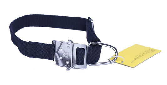 Kennel Cotton Adjustable Dog Collar with M.S. Click Lock Buckle – 1.5 Inch