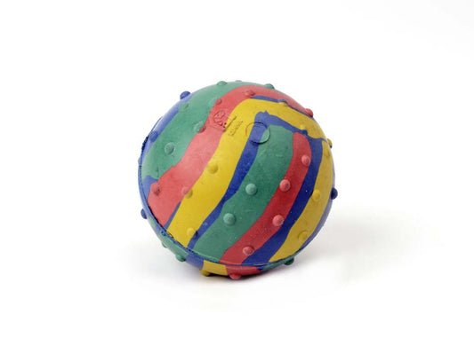 Kennel Rubber Squeaky Ball – Multi-Color Durable Chew & Play Ball for Dogs