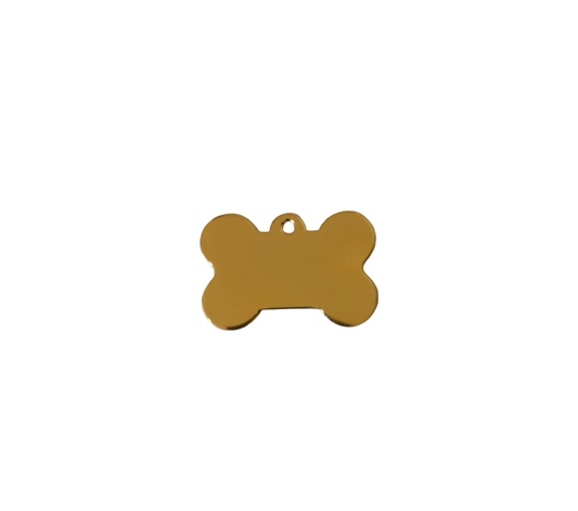 Kennel Brass Bone Shape Name Tag – Small | Durable Dog ID Tag