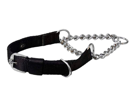 Kennel Premium Nylon Chain Martingale Collar No.1 (4mm, 1.25") – Adjustable Training Collar