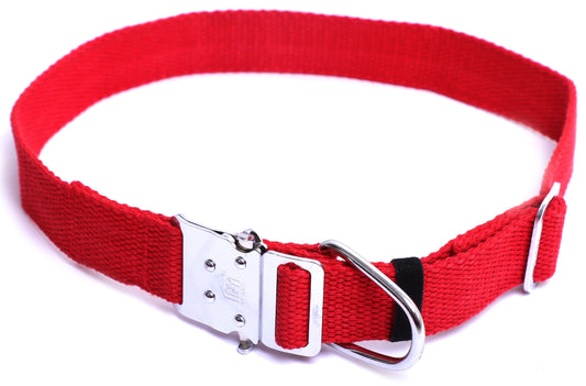 Kennel Cotton Adjustable M.S. Click Lock Collar (1 ¼") | Durable & Comfortable Dog Collar