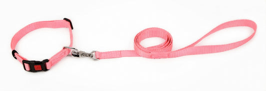 Kennel Soft Nylon Adjustable Click Lock Collar & Leash Set for Dogs – Lightweight & Durable