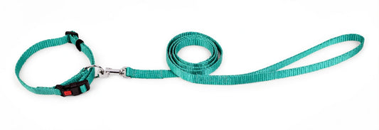 Kennel Soft Nylon Adjustable Click Lock Collar & Leash Set for Dogs – Lightweight & Durable