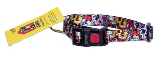Kennel Animals Printed Nylon Collar
