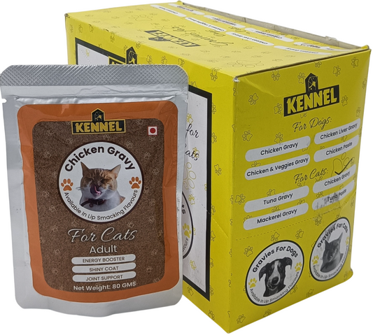 Kennel Chicken Gravy Cat Food Pouch 80g – High-Protein Wet Food for Adult Cats