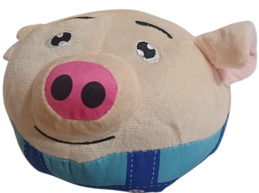 Kennel Pig Face Talking Bouncing Pet Toy – Interactive Sound Plush Toy for Dogs and Cats