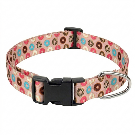 Kennel Printed Collar – Pink Donuts