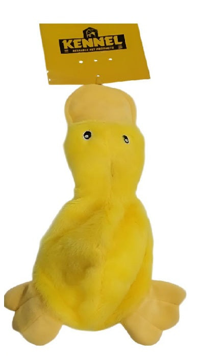 Kennel Yellow Duck Plush Dog Toy – Soft Squeaky Toy - Kennel 