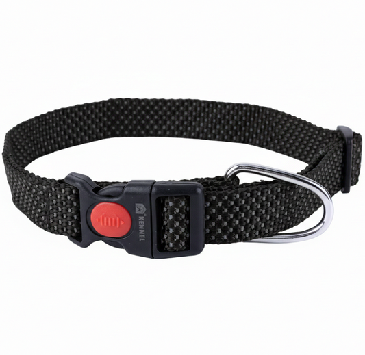 Kennel Premium Reflective Nylon Dog Collar – Adjustable Click Lock Collar
