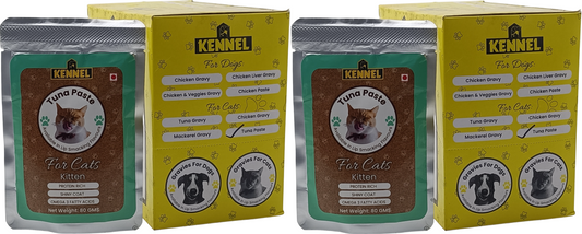 Kennel Tuna Paste Gravy for Kittens – Protein-Rich Cat Food with Omega 3 (80g Pouch)